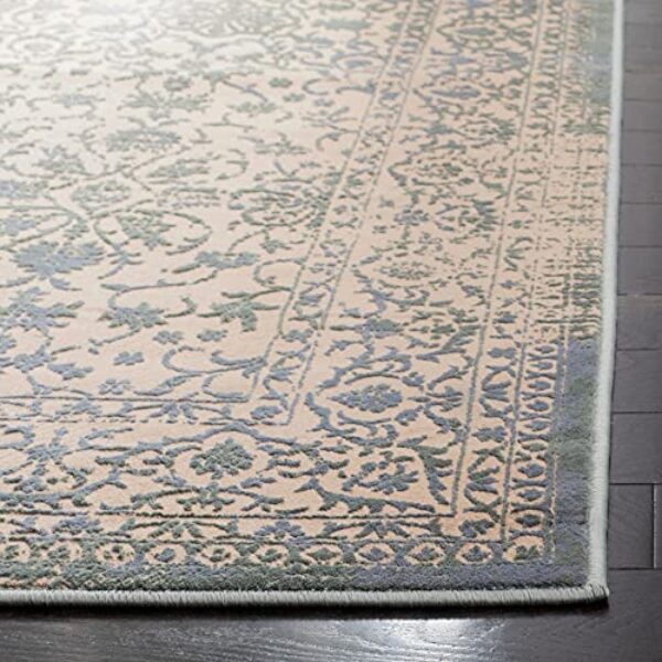 Vintage Cream/Sage Oriental Rug, 9' x 12'