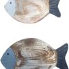Vintage Wooden Fish Wall Decor - Easy Install