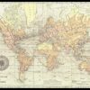 Vintage World Map Canvas Print