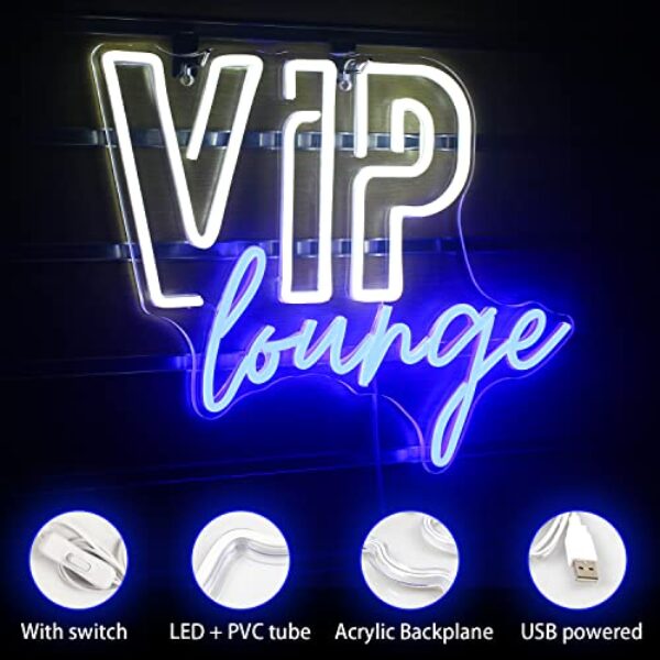 VIP Lounge Neonschild - USB, LED, einfaches Aufhängen
