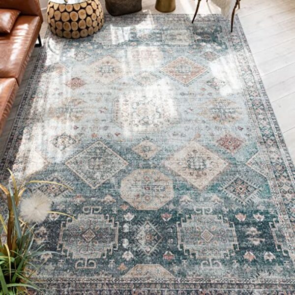 Waschbarer Vintage Orientteppich, 190x280 cm