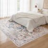 Waschbarer Vintage-Teppich - Beige, 120x170cm