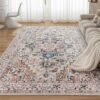 Waschbarer Vintage-Teppich - Beige, 120x170cm