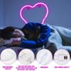 Waterproof LED Pink Melting Heart Neon Light