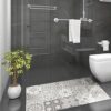 Waterproof Vinyl Mat - Grey Shades, 60x100 cm