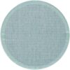 Wetterfester runder blauer Teppich - 200 cm, waschbar & langlebig