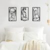 Winter Shore Abstrakte Metallwandkunst [3er-Pack]