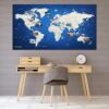 World Map XXL 130x70 cm Pin Board