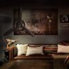 YOUKI 3D Rustikale Metall Propeller Wandkunst